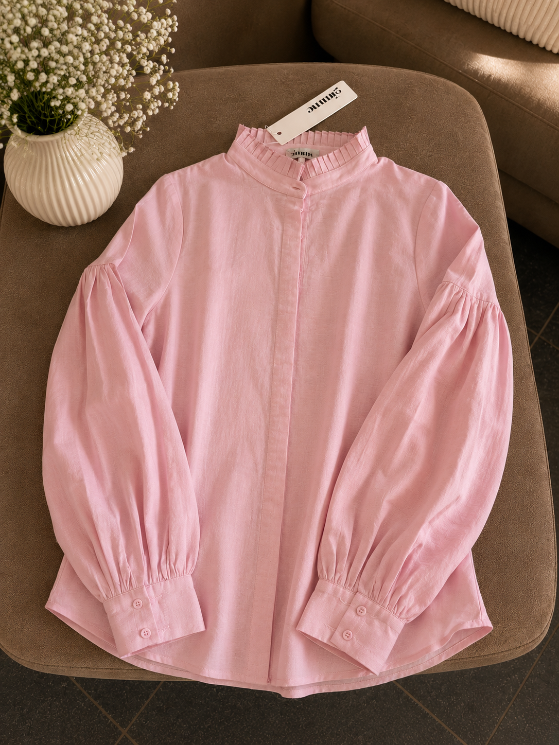 Mooie blouse met pofmouwen
