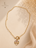Gouden Schakelketting met Bedelhanger — MOM