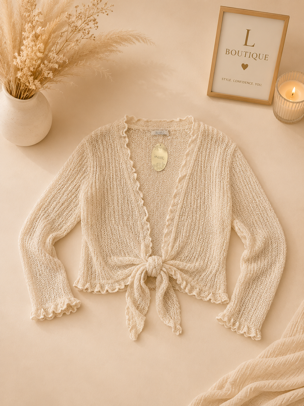 Elegante Bolero met Goudkleurige Lurex – One Size