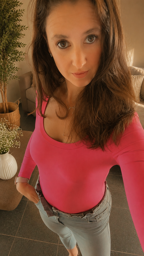 Aansluitende Body - Roze