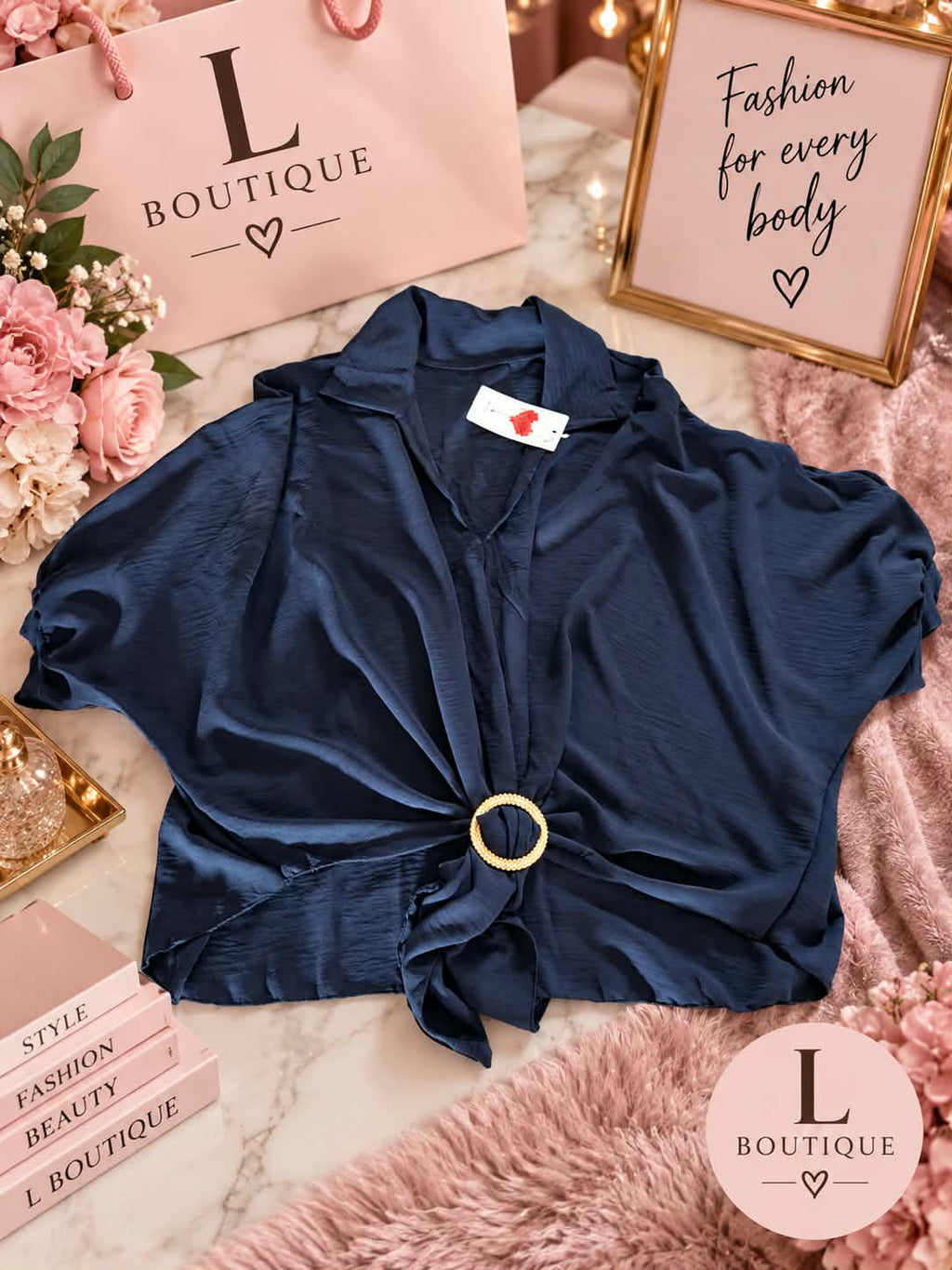 Blouse met Knoopdetail